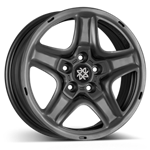 Disk plechový hybrid 6,5x16 5x110 ET40 CB65 antracit lak